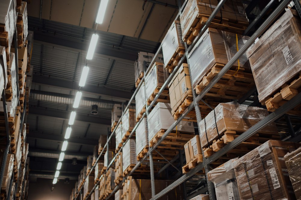 Workplace at a logistics facility — illustration
